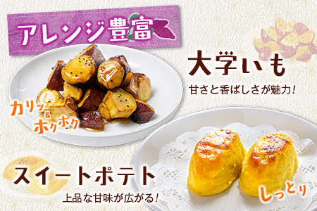 <定期便>3回お届け!長期熟成 紅はるか 計3kg(1kg×3回)宮崎県都城市産 さつまいも サツマイモ