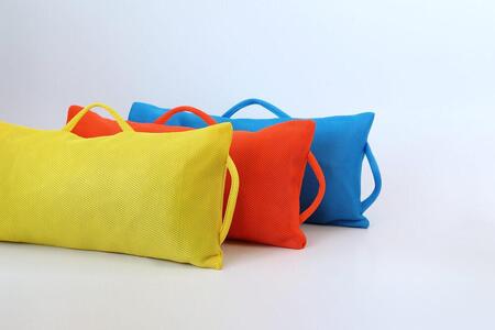 リ:フラフィークッション ショートタイプ【2個セット】 カラー(レッド、イエロー、ブルー、ブラック、オレンジ)