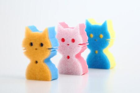 ウレタンスポンジ ツルスポ イヌネコスポンジ 【6個セット】