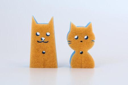 ウレタンスポンジ ツルスポ イヌネコスポンジ 【6個セット】