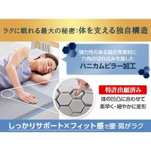 トゥルースリーパー　エアフリー　三つ折りタイプ(シングル)【1593347】