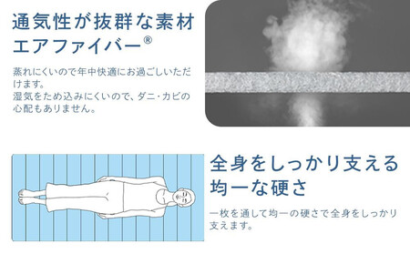 【大府市産お米2kg付】エアウィーヴ スマートプレミアム ダブル