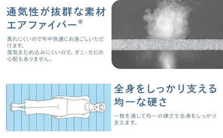 【大府市産お米1kg付】エアウィーヴ スマートプレミアム　シングル