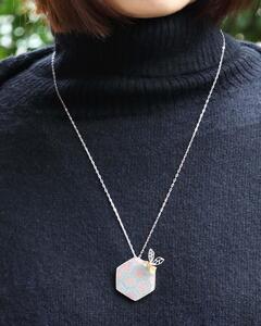 【七宝ジュエリー】ミツバチ ペンダント(SV /シトリン)- ギフト包装付き -