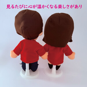 似顔絵人形ペア身長約30センチ(衣装規定)