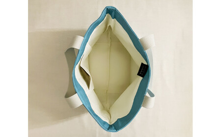 HASSIN＆MU-TAオリジナルトートバック【カラー：ターコイズブルー】