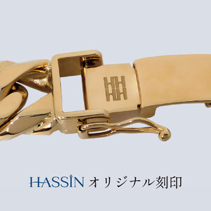 【ふるなび限定】 HASSIN オリジナル K18ダイヤモンド6面ダブルカット（21cm）喜平ブレスレット FN-Limited-SP