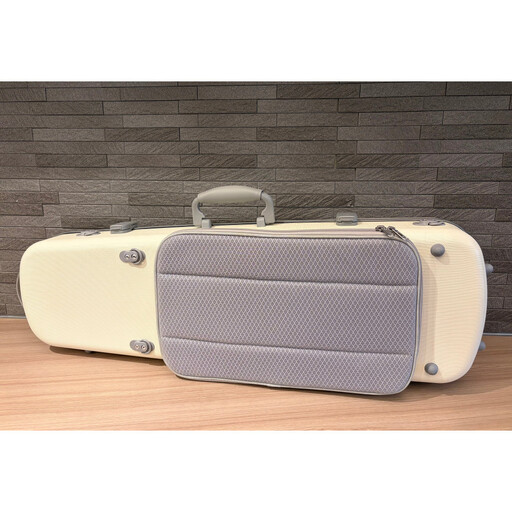 【人気！高評価】ヴァイオリン用ハードケース SUZUKIオリジナル ＜カラー：ミルキーホワイト＞