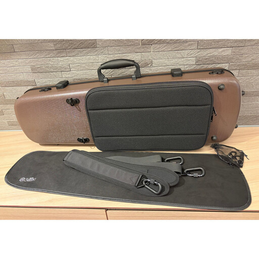 【人気！高評価】ヴァイオリン用ハードケース SUZUKIオリジナル ＜カラー：チョコブラウン＞