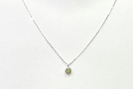 【プレゼント包装付き】誕生石ペンダント(シルバー)チェーン40cm