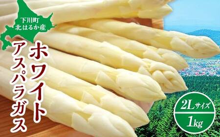 【先行予約】令和8年産 ホワイトアスパラガス（2Lサイズ） 1kg アスパラ 野菜 やさい ふるさと 納税 国産 北海道産 北海道 下川町 F4G-0285