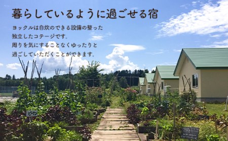 下川町 地域間交流施設 森のなかヨックル 宿泊補助券 3000円 北海道 コテージ F4G-0117