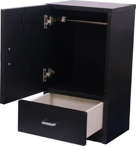 [№21-0800]ペット用木製キャビネット  PW-01（黒・木目）