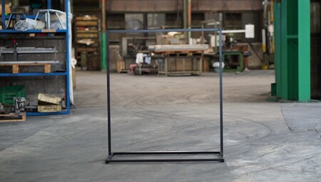 アイアンハンガーラックLOW（ブラック）（2156）