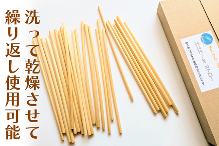 大麦からできたストロー「エコエ～deストロー」｜自然素材 エシカル SDGs エコ ストロー 麦わら [0751]