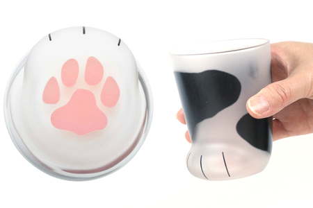 coconeco ここねこ 子猫グラス 2個セット (サバトラ・ブチ)｜猫 ネコ ねこ 肉球 にくきゅう 動物 かわいい コップ カップ グラス 食器 アデリア 石塚硝子 [0757]