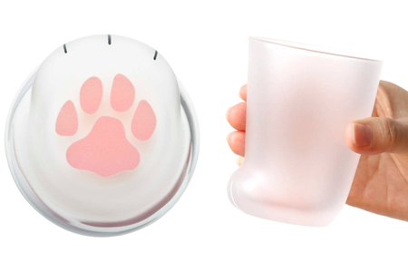 coconeco ここねこ 子猫グラス 2個セット (サバトラ・ムジ)｜猫 ネコ ねこ 肉球 にくきゅう 動物 かわいい コップ カップ グラス 食器 アデリア 石塚硝子 [0759]