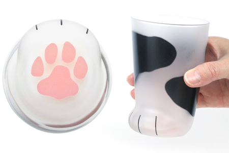 coconeco ここねこ 親猫グラス 2個セット (サバトラ・ブチ)｜猫 ネコ ねこ 肉球 にくきゅう 動物 かわいい コップ カップ グラス 食器 アデリア 石塚硝子 [0762]