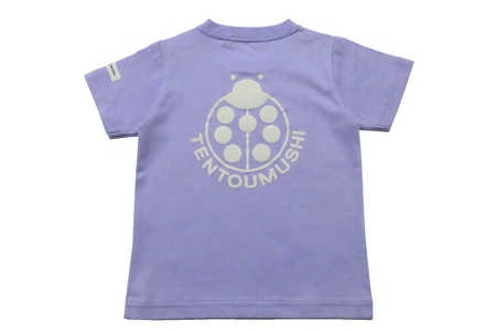 子ども用 半袖Tシャツ TENTOUMUSHI てんとう虫PT ライトパープル 90サイズ｜子供 服 Tシャツ 綿 国産 日本製 赤ちゃん ベビー お祝い [0797]