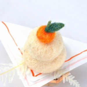 お正月飾り [もちもち鏡餅] 手作り羊毛キット・親子で作れる動画付き【0456】
