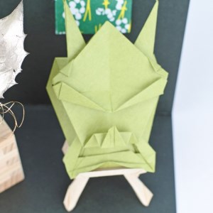 節分福豆 [お花の升とリアル鬼] 手作りキット・親子で作れる動画付き【0494】