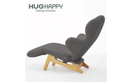 イス ハグラウンジチェア レザー＋ カームグレー リクライニングチェア 日本製 家具