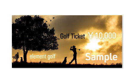 【90,000円分】 elementgolf ゴルフチケット (ゴルフクラブ作成、修理・調整、フィッティング) エレメントゴルフ × 名古屋外国語大学コラボデザインチケット ゴルフ ゴルフクラブ 愛知 日進市