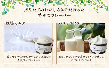 バロック ジェラート 2種のミルクセット 6個 スイーツ / ジェラート アイス