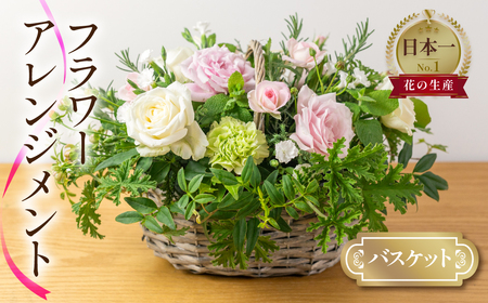フラワーバスケット 生花 観賞用 プレゼント 花 ギフト 誕生日 植物 フラワー 産地直送 田原市 バスケット アレンジメント 人気 切り花 切花 