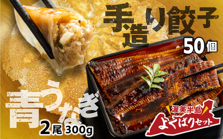 青うなぎ＆餃子  渥美半島よくばりセット 蒲焼き 鰻 ウナギ うなぎ蒲焼 惣菜 幻 簡単調理 おいしい 高評価 ふるさと納税 魚 さかな 魚介 ランキング ぎょうざ ギョウザ おかず おすすめ 