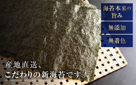 三河湾から直送！焼き海苔 100枚 ( 10枚入り × 10袋 )  焼海苔 海苔 のり きずのり セット ｜海苔セット 産地直送の海苔 渥美半島のやき海苔