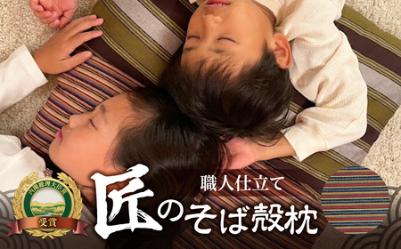 三河木綿 シルク綿巻 そば殻枕 (M3) 日本製 寝具 枕 まくら マクラ 睡眠 安眠 快眠 寝具 ギフト 贈答 グランプリ受賞 匠 天然素材 ハンドメイド 手作り 送料無料 30000円 三万円