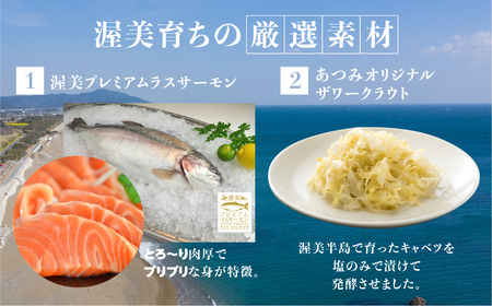 【先行予約】あつみのサーモン餃子 2袋 ご当地 サーモン