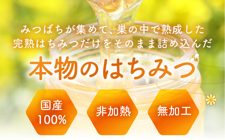 純粋百花はちみつ2本 蜂蜜 国産 蜂蜜
