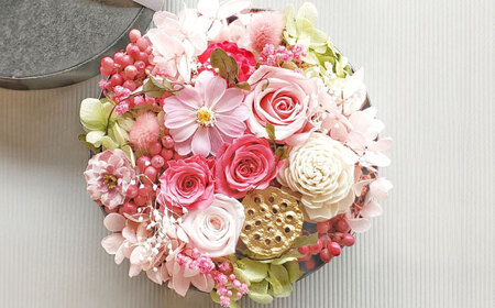 ボックスフラワー プリザーブドフラワー[AEAX001]