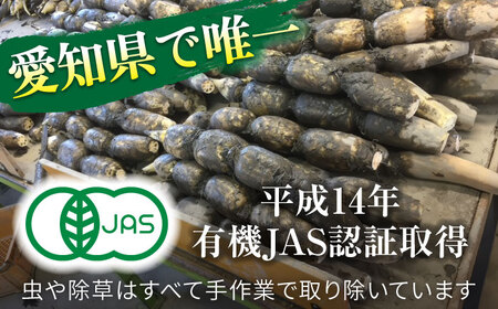 【先行予約】有機JAS認証　土付きレンコン　2kg れんこん 有機栽培　産地直送 野菜　愛西市/株式会社山三レンコン[AEBK003]