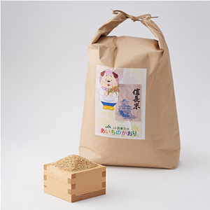 愛知県産　信長米(あいちのかおり)玄米5kg×2袋【1081719】