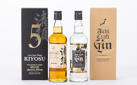 カートン入愛知クラフトジン40度・カートン入愛知クラフトウイスキー45度2本セット_酒・アルコール 酒・アルコール ウイスキー _【1115190】