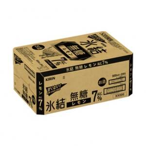 キリン 氷結 無糖 レモン 7% 500ml 1ケース (24本)  チューハイ_酒・アルコール   _【1397539】