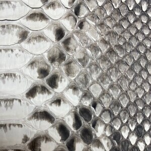 NYATTU PROJECT 天然パイソン革(ヘビ革) フラグメントケース(ポーチ) グレーマダラ_装飾品・工芸品 服飾小物 _【1578575】