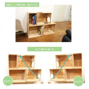 床置きタワー・壁付けキャットウォークで使えるキャットボックス　2段4点セット(左上がり)【1563423】