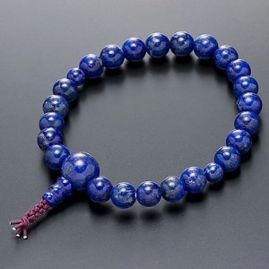 腕輪数珠・ラピスラズリ　御守り(房付き・桐箱入)【1034643】