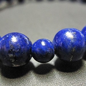 腕輪数珠・ラピスラズリ　御守り(房付き・桐箱入)【1034643】