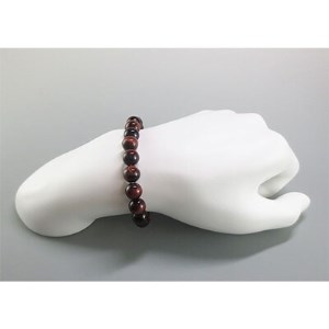 天然石　数珠ブレスレット　赤虎目石　(レッドタイガーアイ)　10ミリ【1077550】