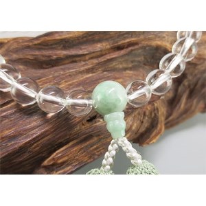 大極上 本翡翠念珠 大特価京念珠◇男性用数珠 極上 糸魚川翡翠