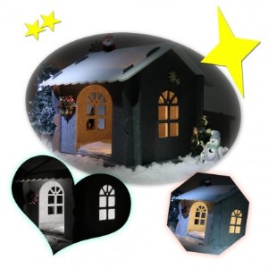 キャットハウス(カーテン、クッション、窓付き) オレンジ　1個【1361179】