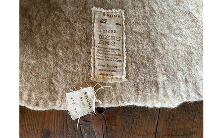 ウールフェルト サウナキャップ 小【北海道美深】 サウナハット サウナグッズ サウナアイテム 羊毛 手作り ハンドメイド 撥水効果 濡れにくい 蒸れにくい 軽い  グレー