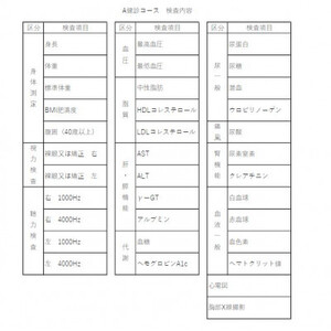 A健診コース(一般健診コース)　みよし市民病院【1550999】