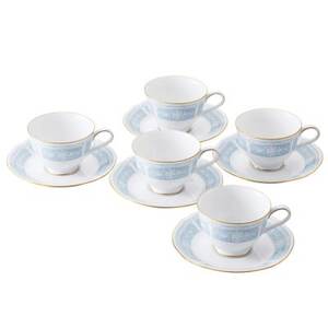 ノリタケ【レースウッドゴールド】カップ＆ソーサー(5客)【1637809】