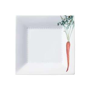 ノリタケ【京香旬彩】23cmスクエアプレートペア(加茂茄子・金時人参)【1637973】